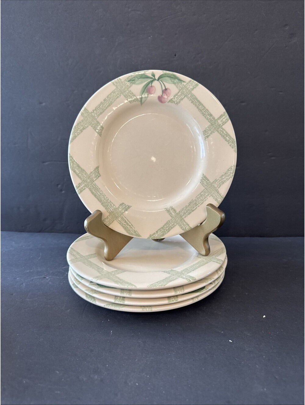 Set Of 5 Pfaltzgraff Garden Party 8 3/8” Salad Plates